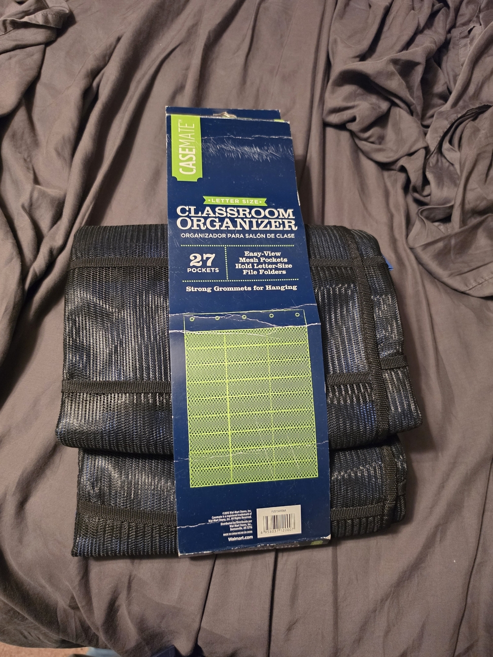 case-mate Black Mesh Classroom Organizer - 27 Pockets